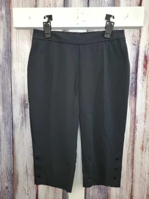 14T BLACK A496172 Isaac Mizrahi Live! Tall 24/7 Stretch Slim Pedal Pusher