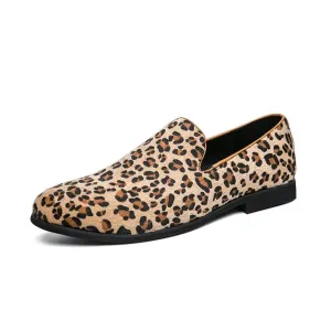 2024 Herren-Loafers mit Leopardenmuster