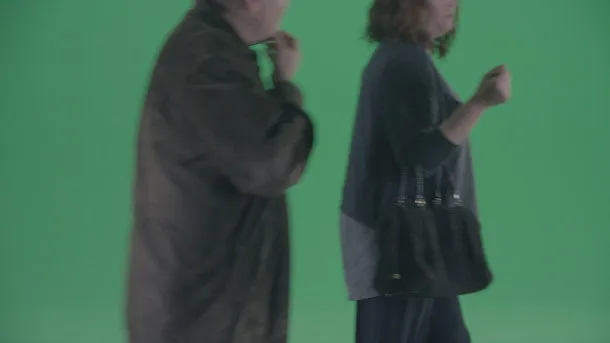 2nd Unit Extras: Man & Woman Walk/Talk L to R (v1)