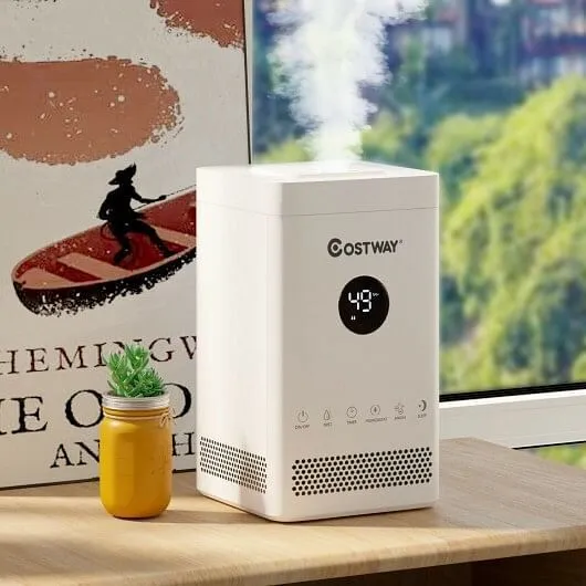 3.5L Quiet Top Fill Air Humidifier with Multiple Mode - Color: White