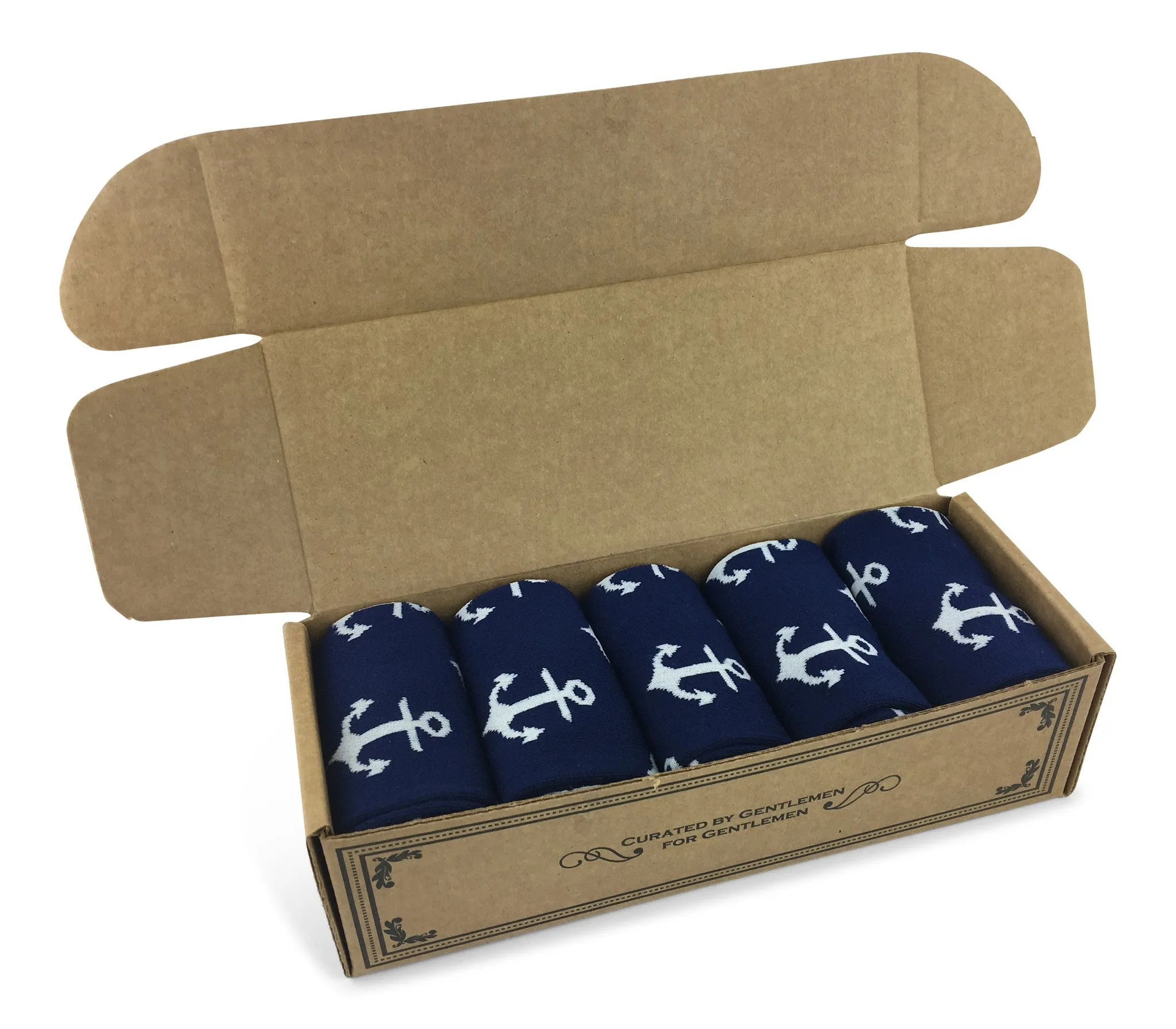 5 Pair Men Matching Fashion Dress Socks Gift Box-Groomsmen Weddings Party Socks