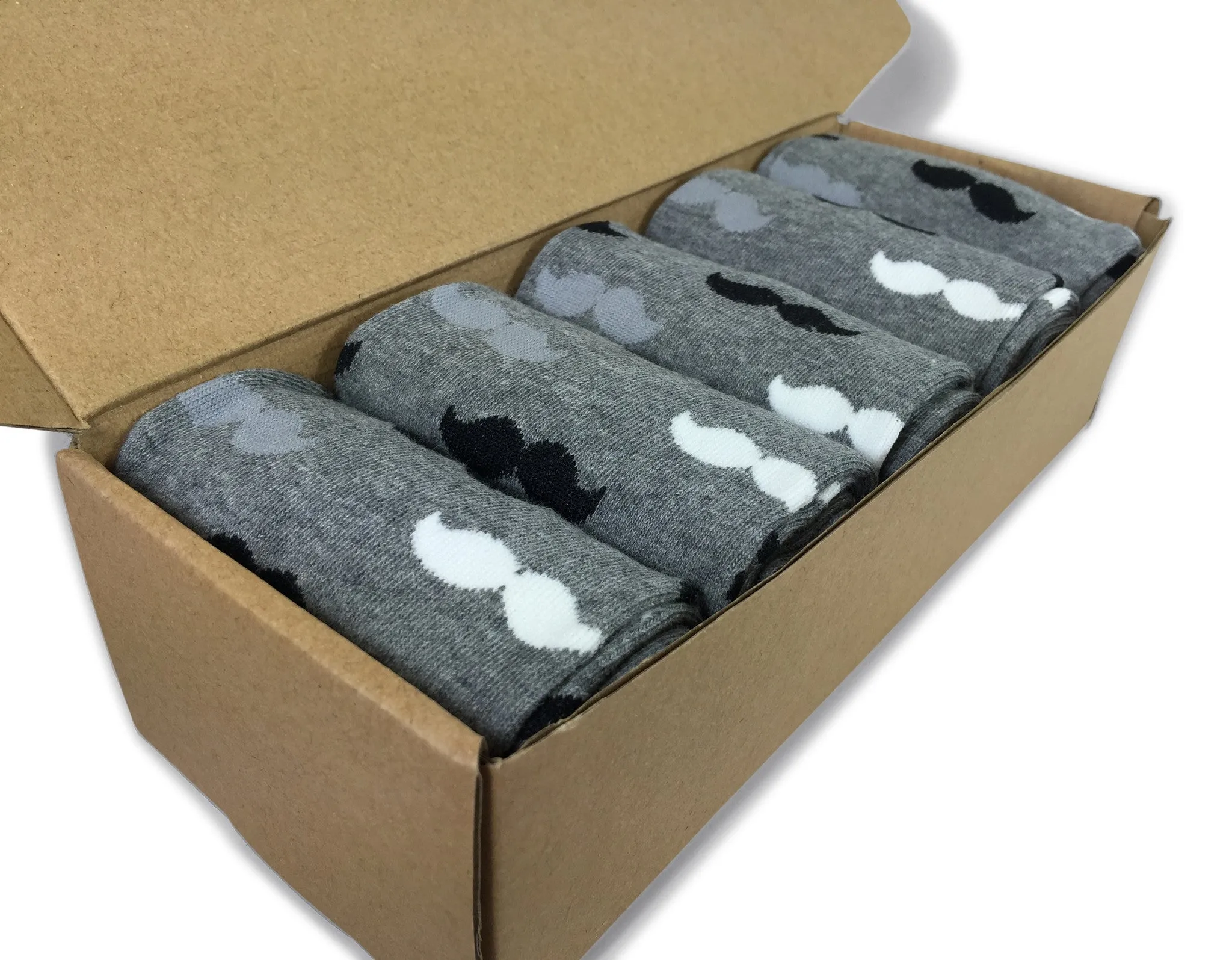 5 Pair Men Matching Fashion Dress Socks Gift Box-Groomsmen Weddings Party Socks