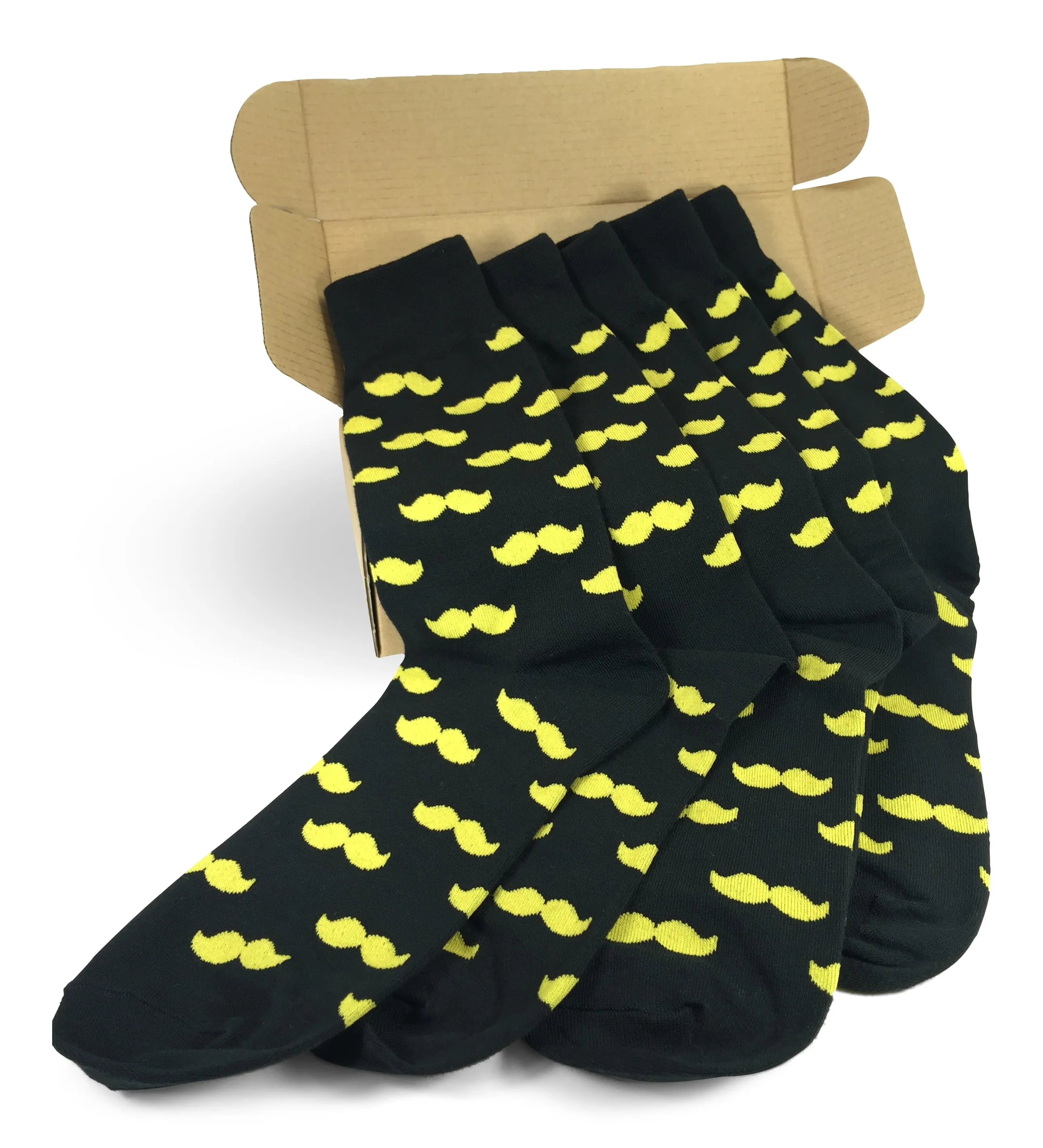 5 Pair Men Matching Fashion Dress Socks Gift Box-Groomsmen Weddings Party Socks
