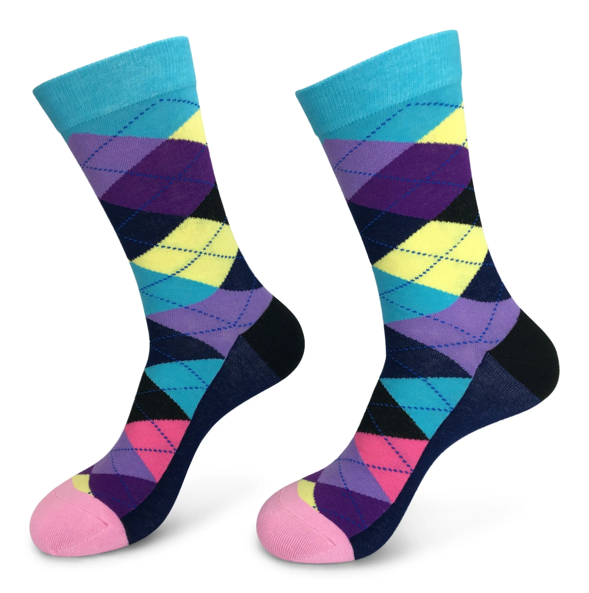 5 Pair Men Matching Fashion Dress Socks Gift Box-Groomsmen Weddings Party Socks