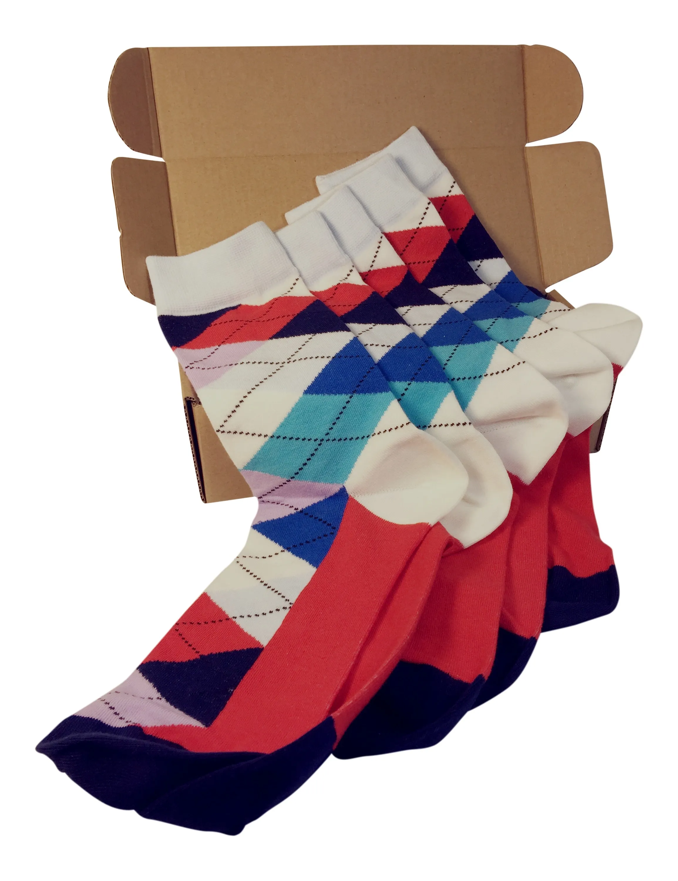 5 Pair Men Matching Fashion Dress Socks Gift Box-Groomsmen Weddings Party Socks