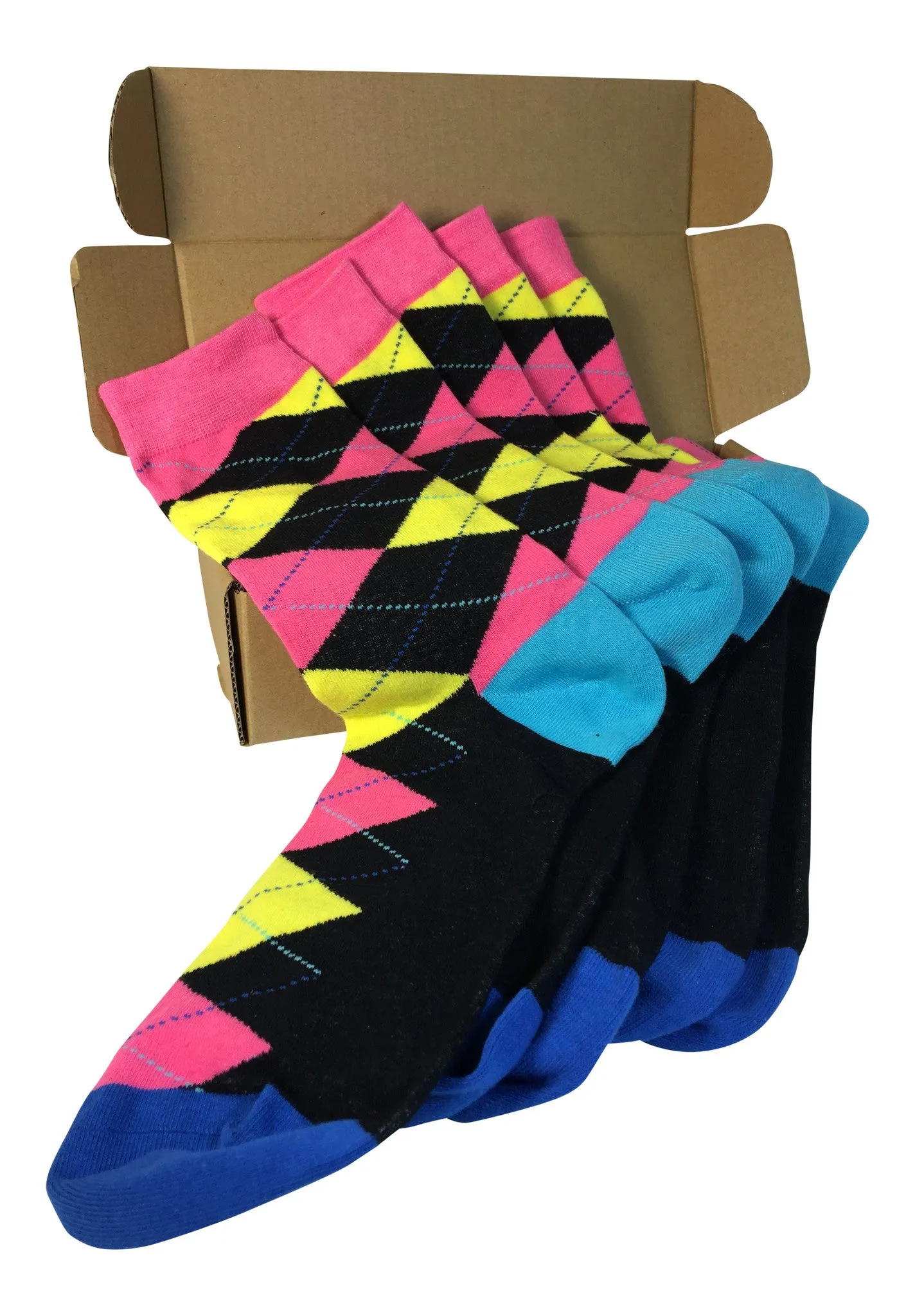 5 Pair Men Matching Fashion Dress Socks Gift Box-Groomsmen Weddings Party Socks