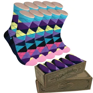 5 Pair Men Matching Fashion Dress Socks Gift Box-Groomsmen Weddings Party Socks