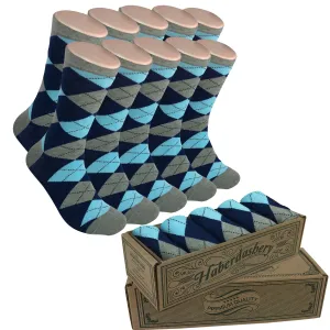 5 Pair Men Matching Fashion Dress Socks Gift Box-Groomsmen Weddings Party Socks