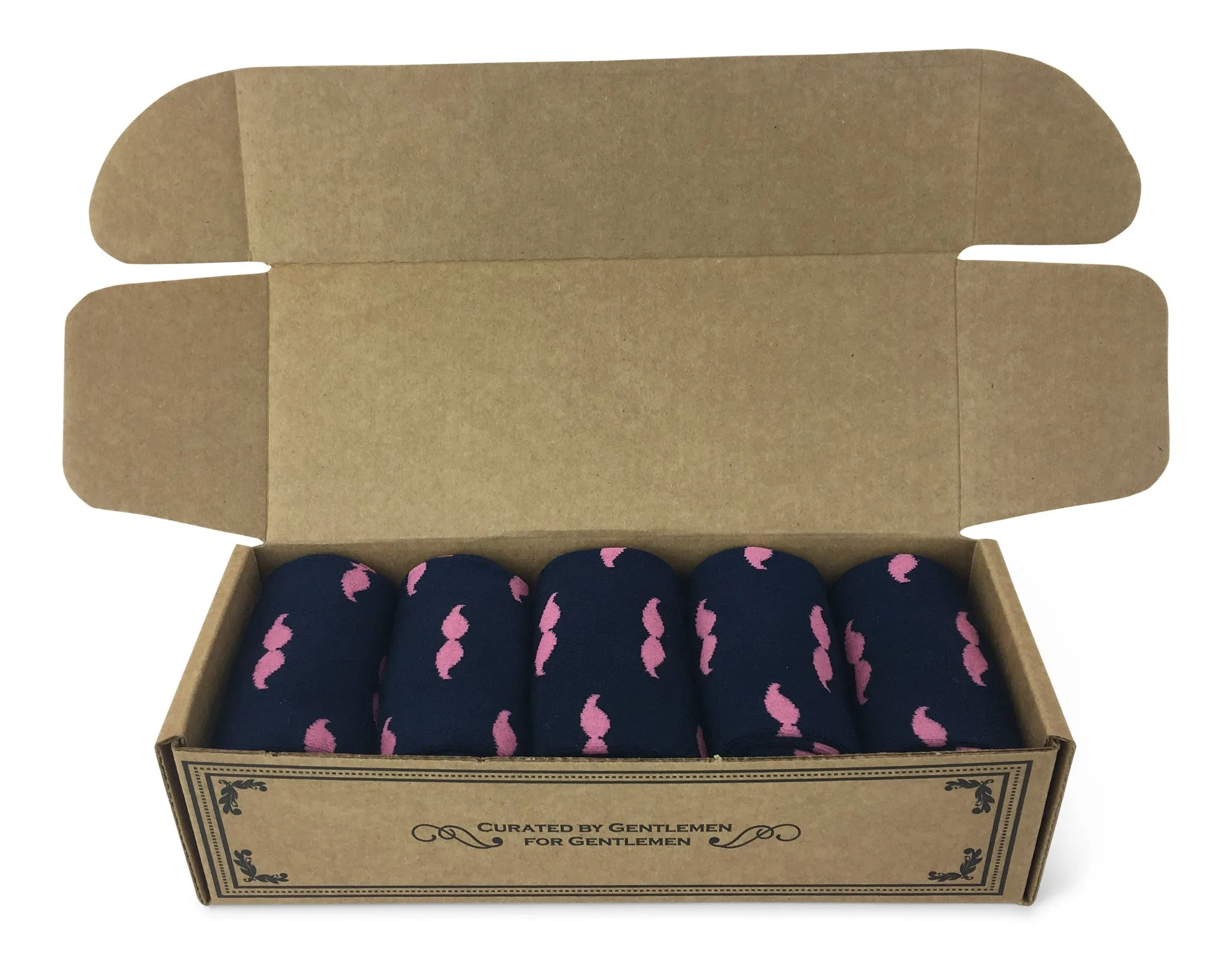 5 Pair Men Matching Fashion Dress Socks Gift Box-Groomsmen Weddings Party Socks