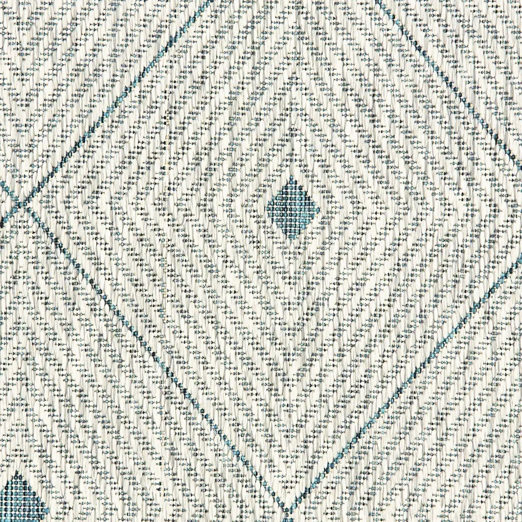 5’ x 8’ Blue Diamonds Indoor Outdoor Area Rug