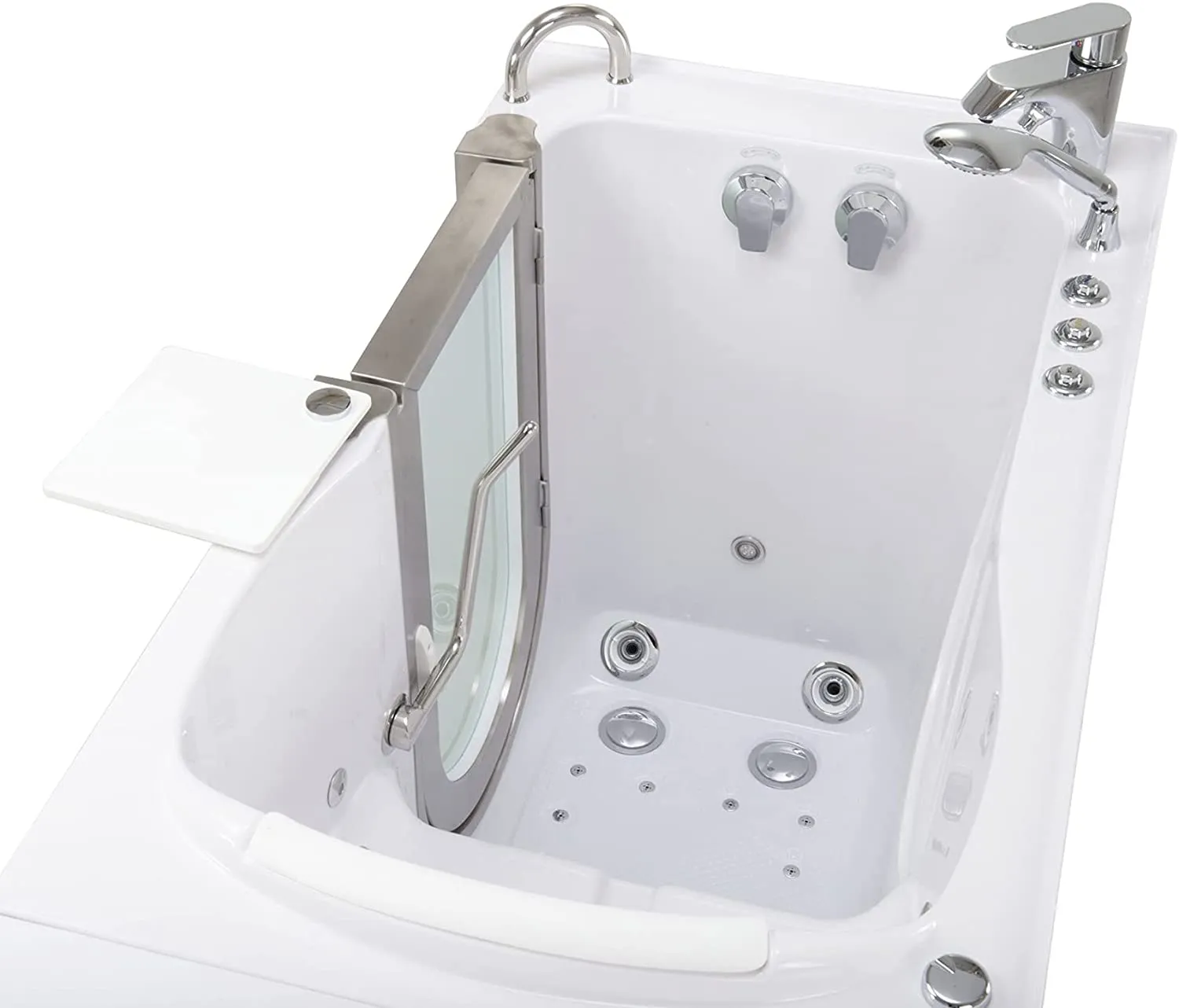 52" x 27.5" Petite Massage Walk In Bath Tub