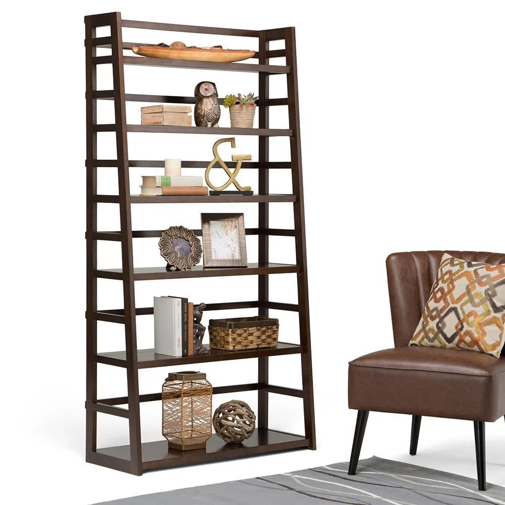 Acadian Wide Ladder Shelf Bookcase