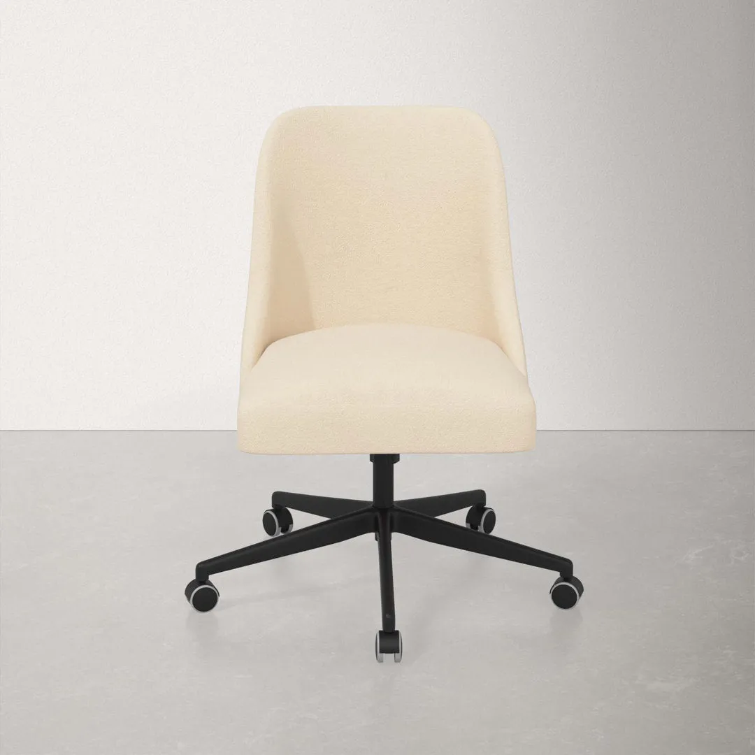 Acosta Task Chair AllModern Upholstery Color: Classic Pearl Performance Velvet