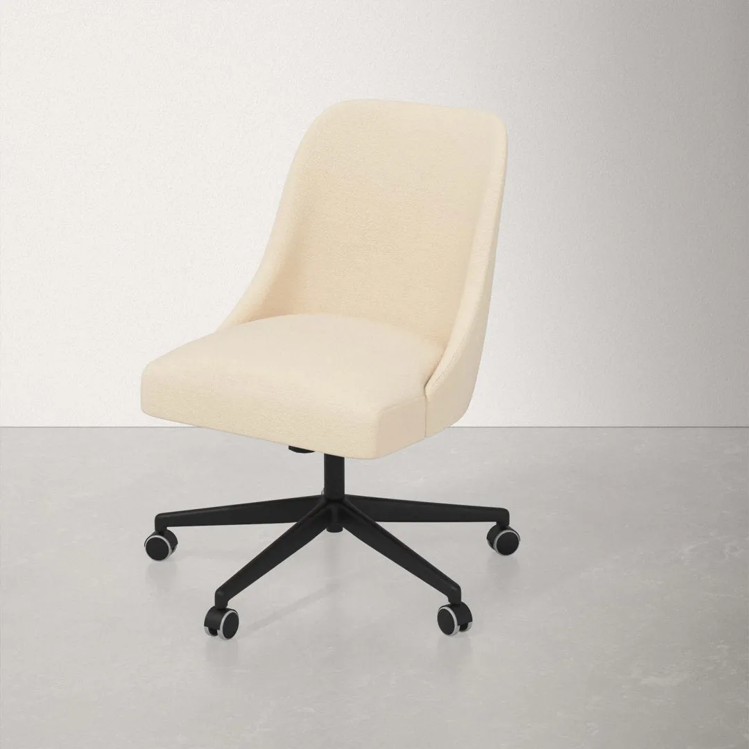 Acosta Task Chair AllModern Upholstery Color: Classic Pearl Performance Velvet