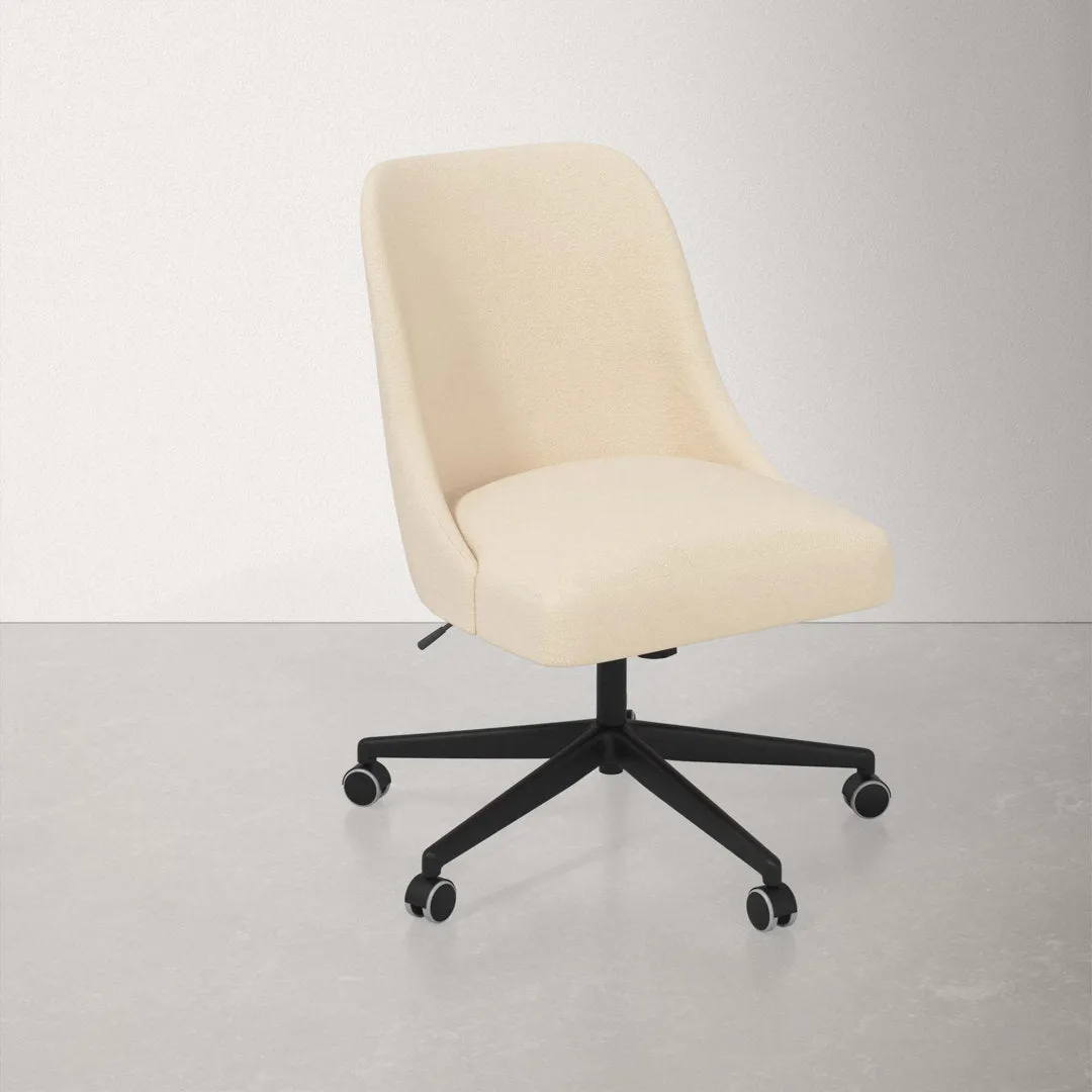 Acosta Task Chair AllModern Upholstery Color: Classic Pearl Performance Velvet