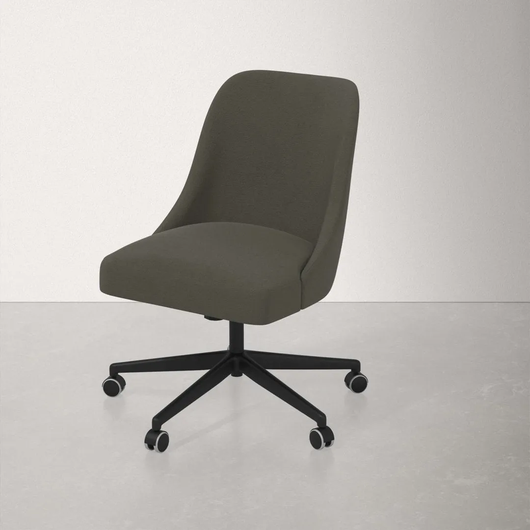 Acosta Task Chair AllModern Upholstery Color: Classic Pewter Performance Velvet
