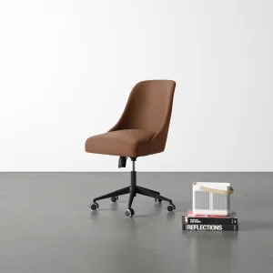 Acosta Task Chair AllModern Upholstery Color: Distressed Saddle Brown Performance Faux Leather