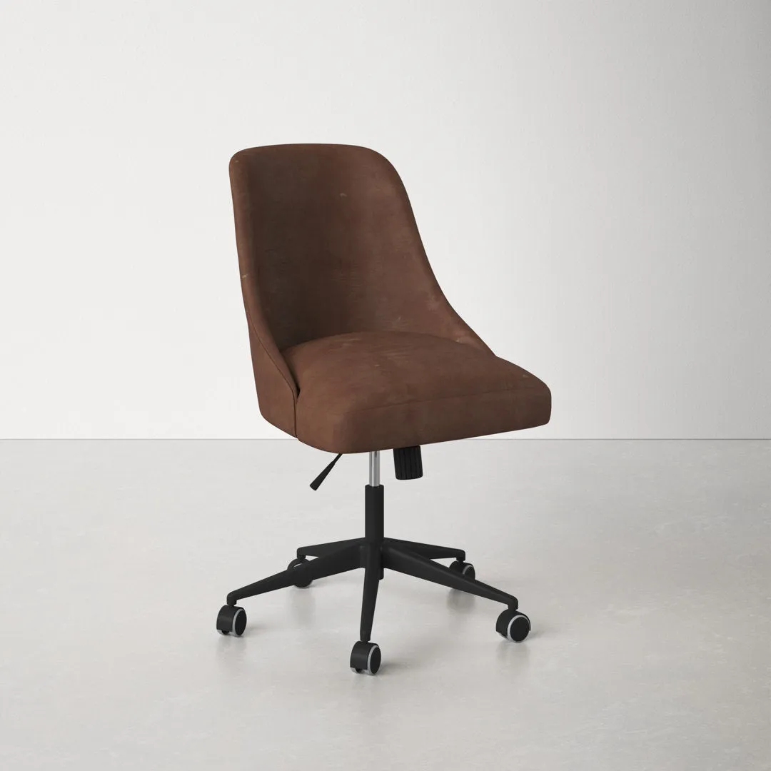 Acosta Task Chair AllModern Upholstery Color: Distressed Saddle Brown Performance Faux Leather