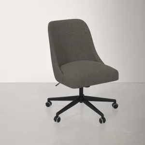 Acosta Task Chair AllModern Upholstery Color: Zuma Charcoal Textured Linen