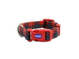 Ancol Soho Nylon Adjustable Collar - Tartan