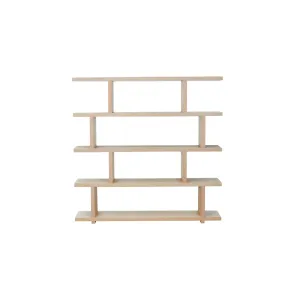 Annora 63" H x 63" W Geometric Bookcase AllModern Color: Natural