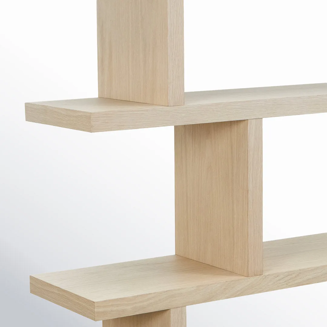 Annora 63" H x 63" W Geometric Bookcase AllModern Color: Natural