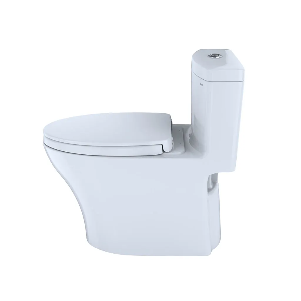 Aquia IV Elongated Complete Dual Flush One Piece Toilet - Floor Mount - 16" Vitreous China/Cotton