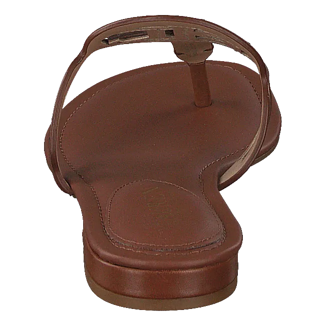 AUDRIE-SANDALS-FLAT SANDAL DEEP SADDLE TAN