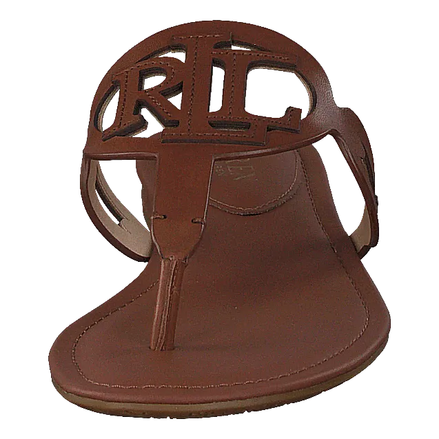 AUDRIE-SANDALS-FLAT SANDAL DEEP SADDLE TAN