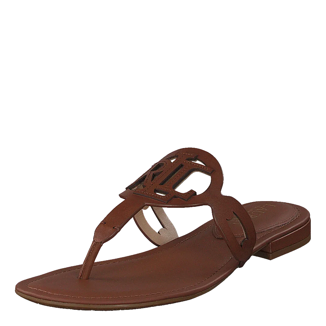 AUDRIE-SANDALS-FLAT SANDAL DEEP SADDLE TAN