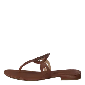 AUDRIE-SANDALS-FLAT SANDAL DEEP SADDLE TAN
