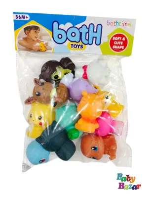Baby Bazar Bath Toys Set – Soft & Cute Animal Shapes for Fun Bathtime