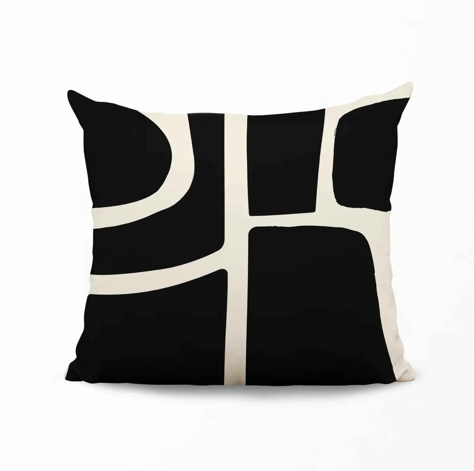 Banksy Abstract Spun Polyester Throw Pillow-17"x17"