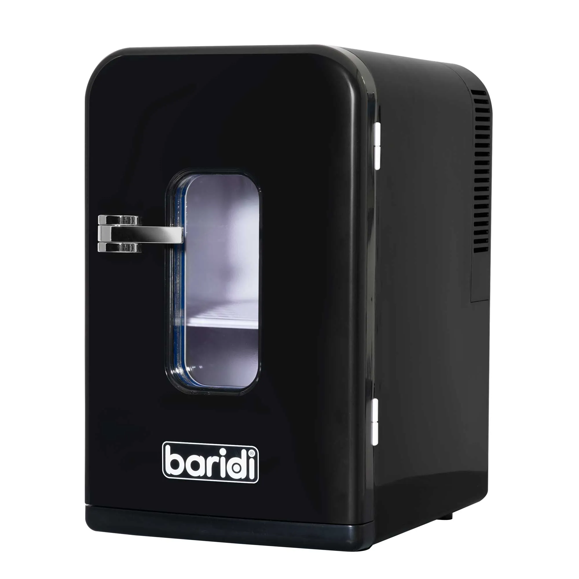 Baridi 15L Mini Fridge Cooler, 12V/230V, For Makeup, Cars, Bedrooms, Camping, Black - DH95