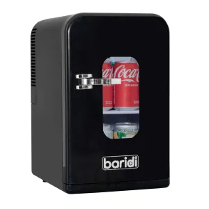 Baridi 15L Mini Fridge Cooler, 12V/230V, For Makeup, Cars, Bedrooms, Camping, Black - DH95