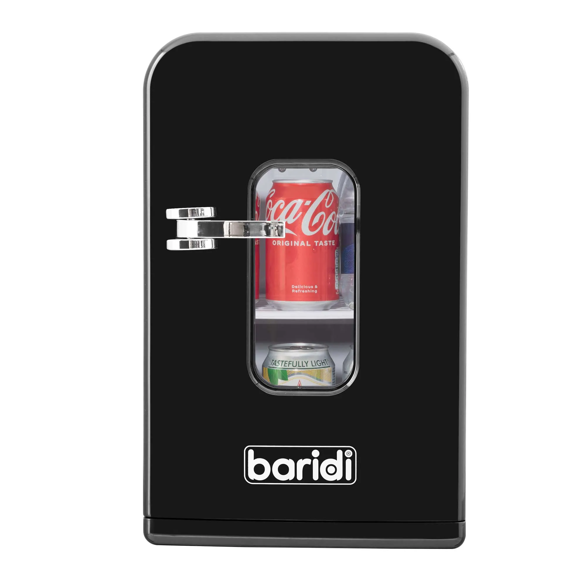 Baridi 15L Mini Fridge Cooler, 12V/230V, For Makeup, Cars, Bedrooms, Camping, Black - DH95