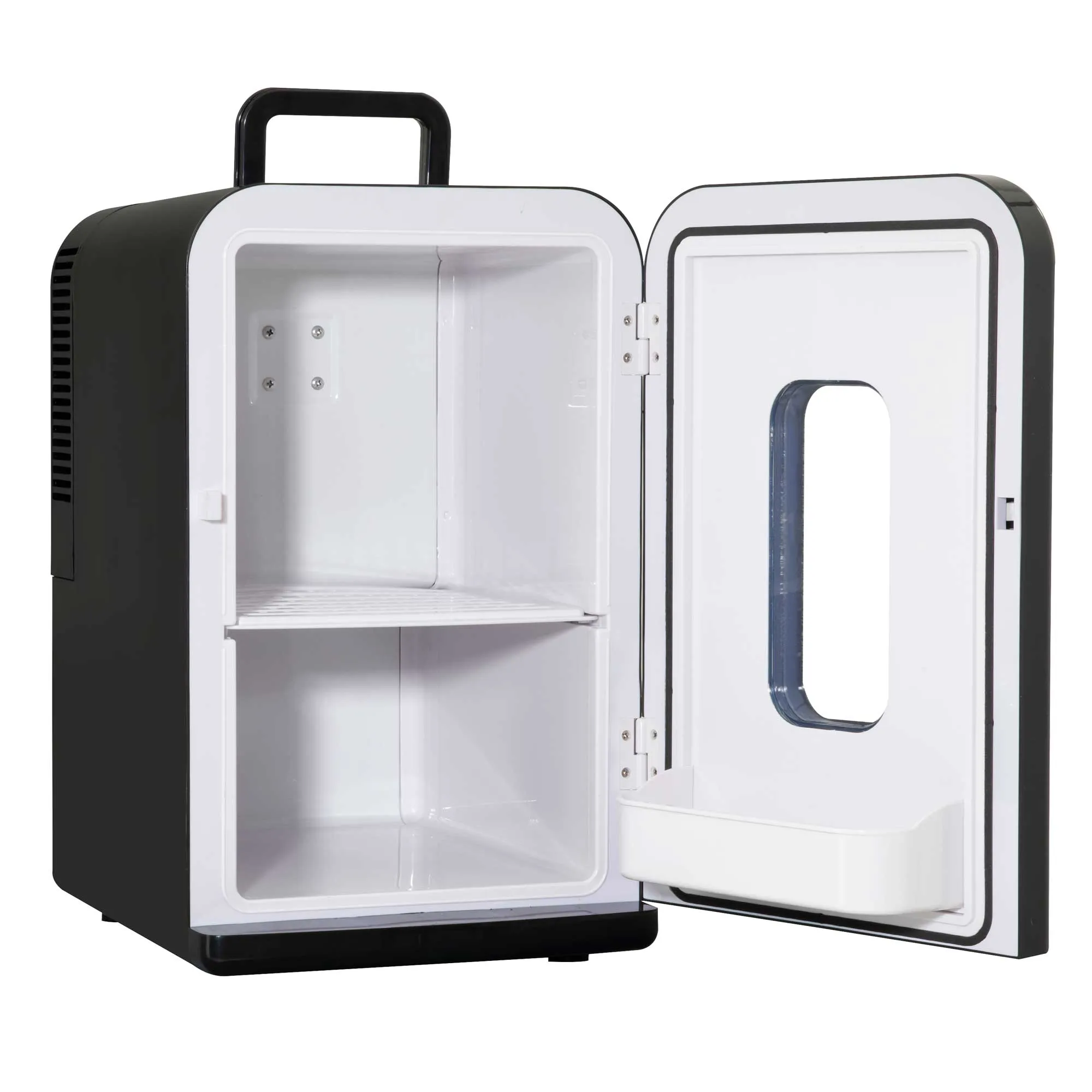 Baridi 15L Mini Fridge Cooler, 12V/230V, For Makeup, Cars, Bedrooms, Camping, Black - DH95