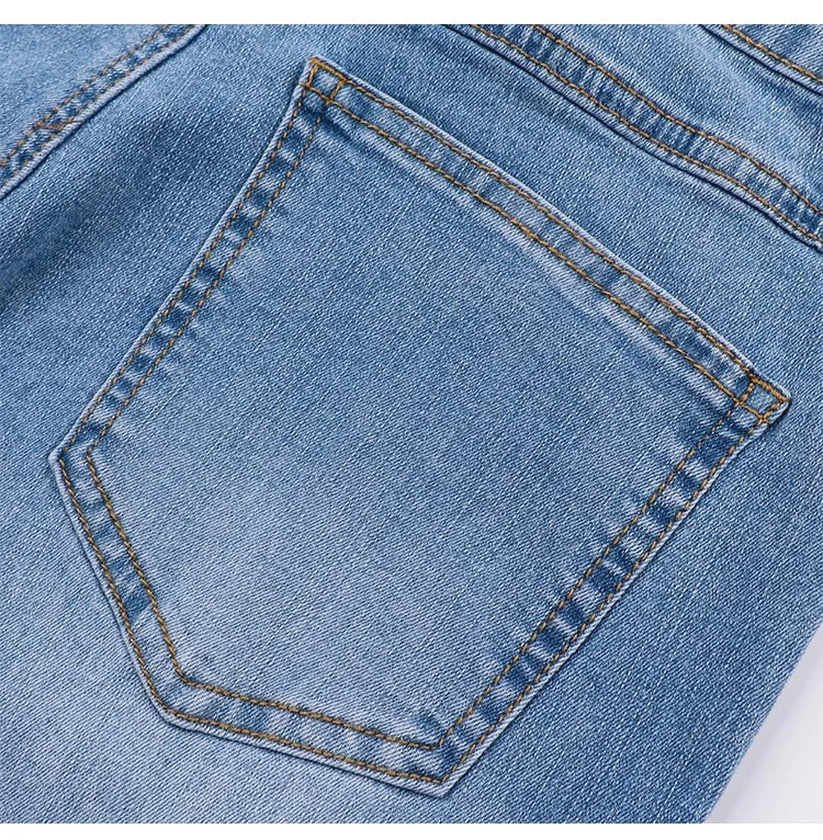 BerryBetty - Shaping Skinny Jeans Women High Waist Stretch Ripped Denim Pants Hip Fit Leggings Slim Elastic Mom Jean Casual Comfy Trousers