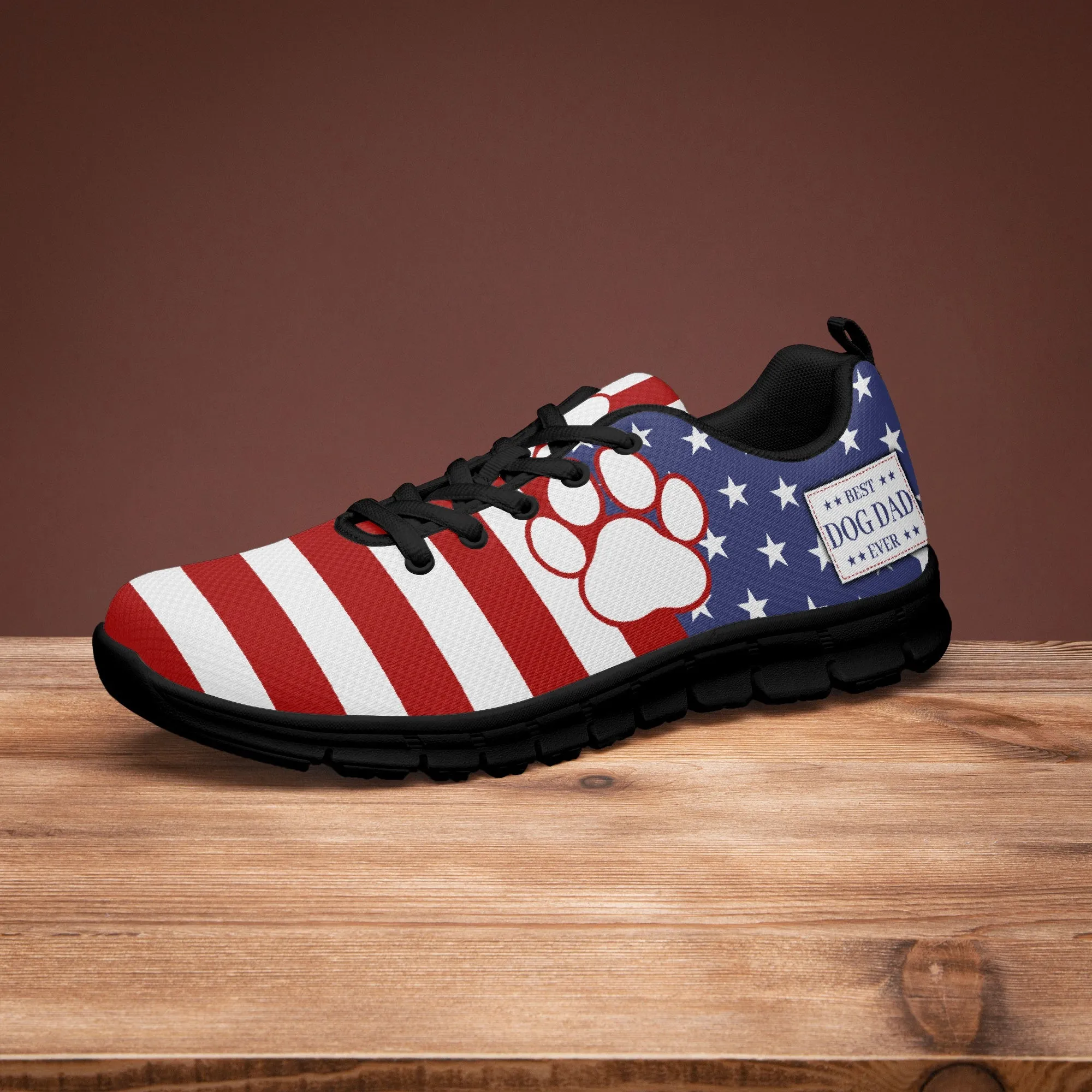 Best Dog Dad Ever Sneakers for Men, Running Shoes For Dog Dad Dog Lovers