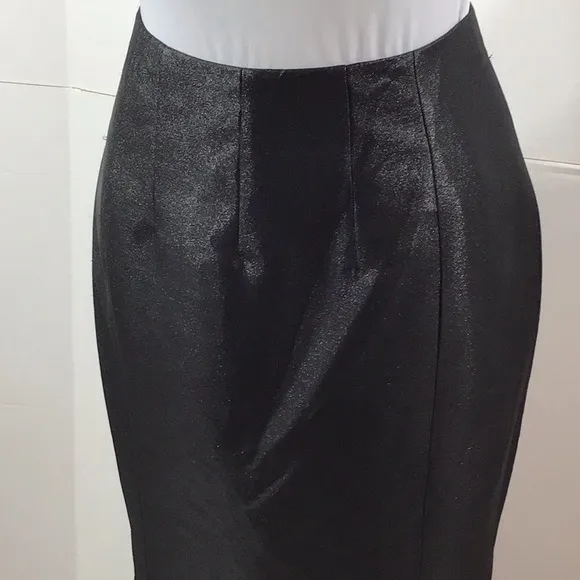 Black Label Couture black fishtail maxi skirt 4