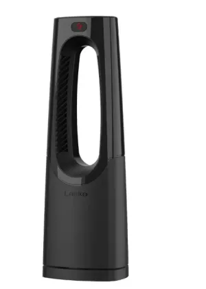 Bladeless 1500W 28 in. Black Electric Oscillating Tower Ceramic Space Heater with Remote Control and Digital Display - new