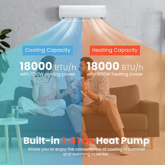 Blast 18000 BTU 19 SEER2 208-230V Ductless Mini Split Air Conditioner and Heater