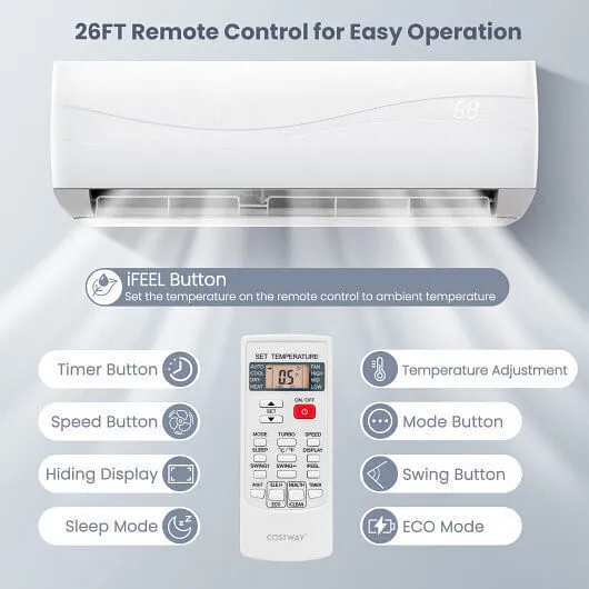 Blast 24000 BTU 18.5 SEER2 208-230V Ductless Mini Split Air Conditioner and Heat