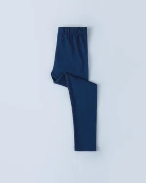 Blue Solid Tights