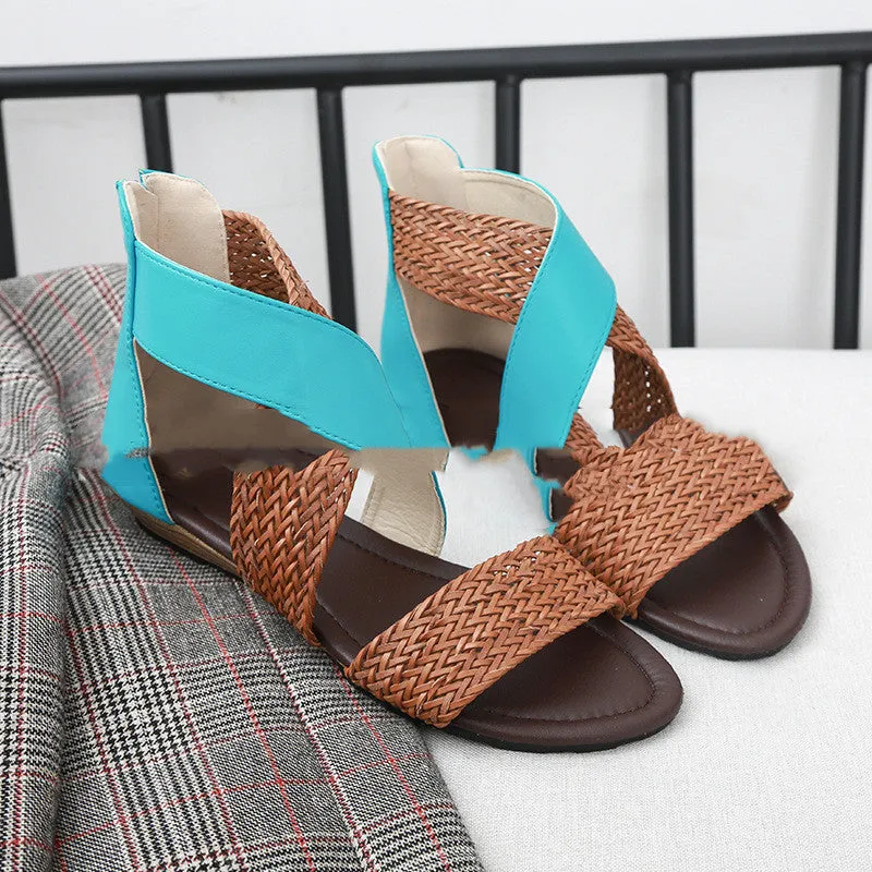 Bohemian Woven Style Flat Sandals