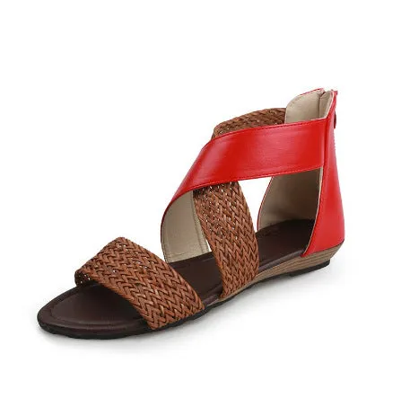 Bohemian Woven Style Flat Sandals