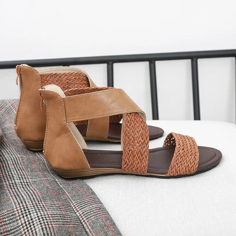 Bohemian Woven Style Flat Sandals