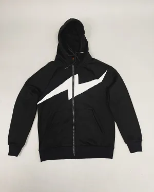 Bolt Panda Zippered Drawstring Hoodie Sweatpants Set