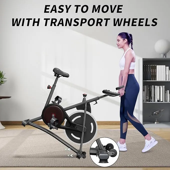 Cardio Flex Stationary Indoor Workout Bike Exercise Equipment for Home Gym
