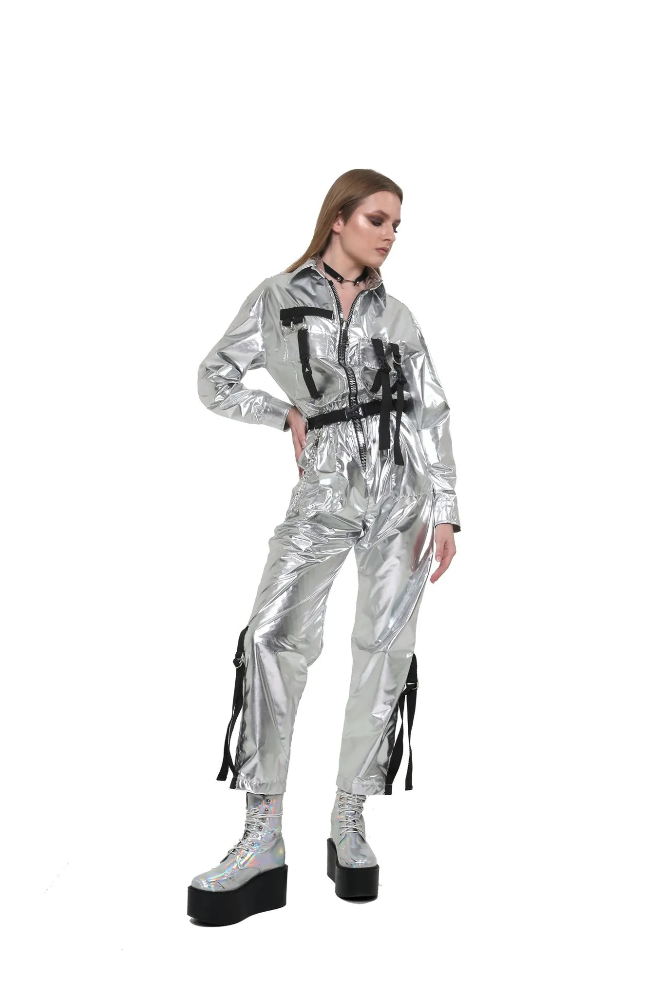 Cargo overalls [Silver]